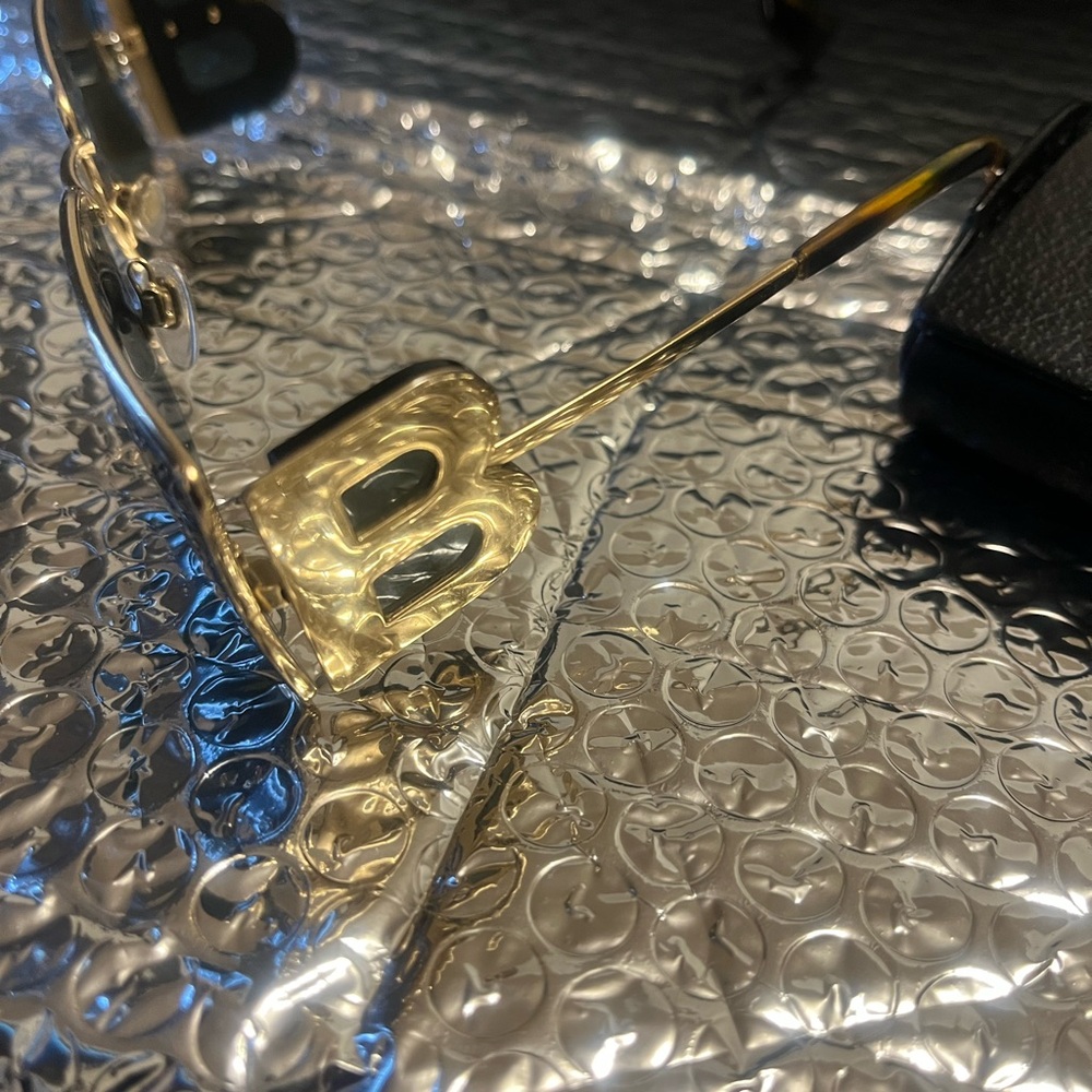 Burberry Aviator Sunglasses, B Motif, Gold, Sale